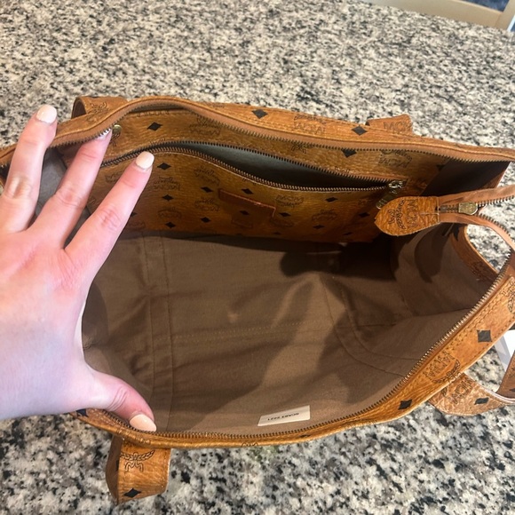 MCM Logo Monogram Tote Bag - Picture 11 of 16